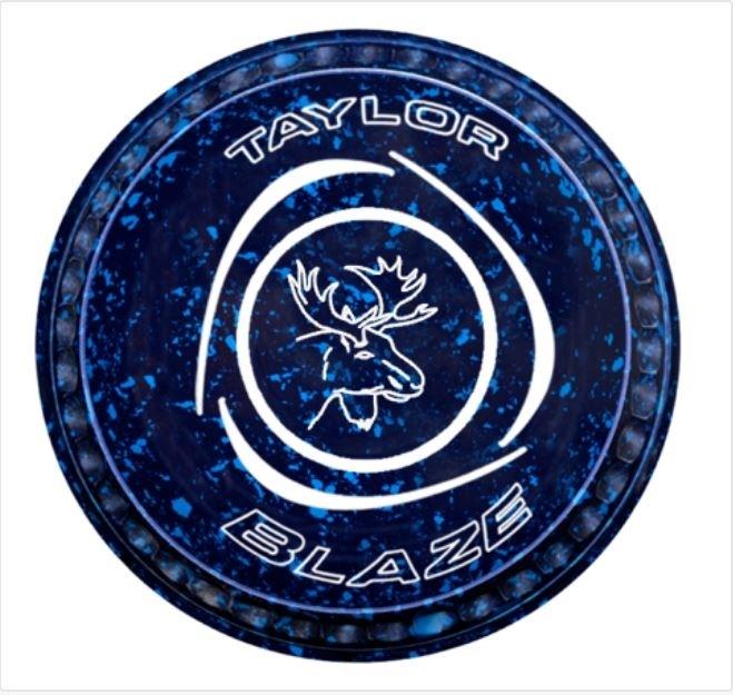 Taylor Blaze Black Level Green Lawn Bowls Set of 4