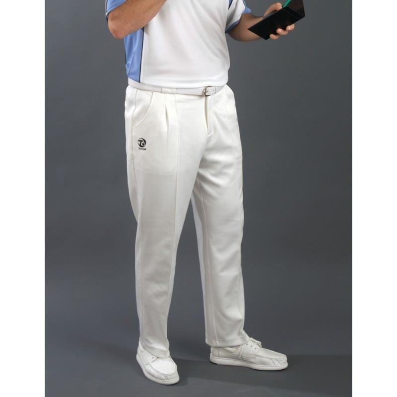 Taylor Mens White Sports Bowls Trousers